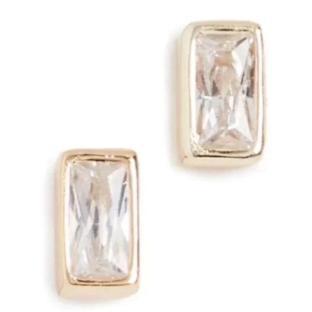 NWT SHASHI Baguette Studs